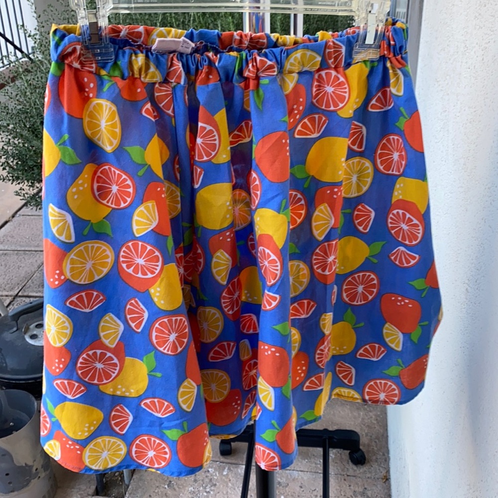 Lemon and orange skirt
